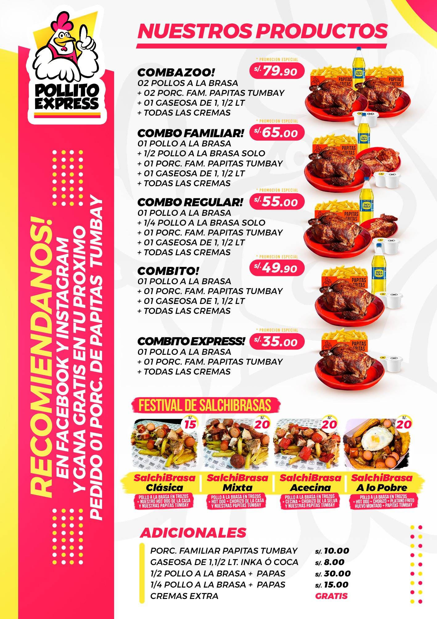 Pollito Express меню