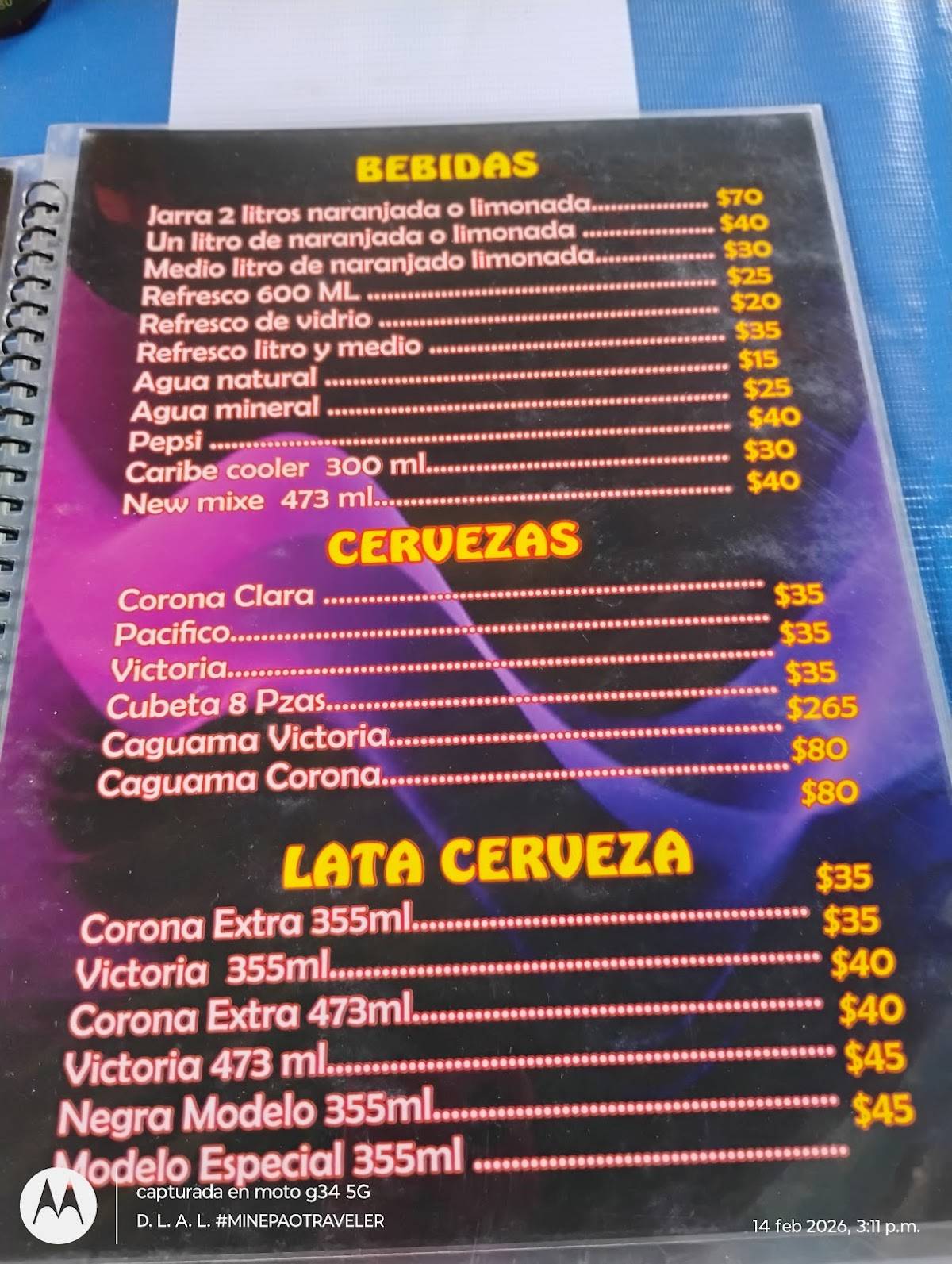 Pollos González меню