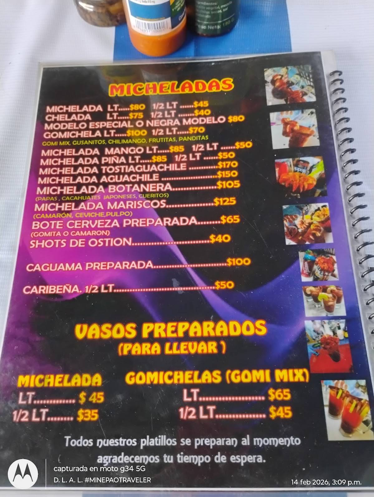 Pollos González меню