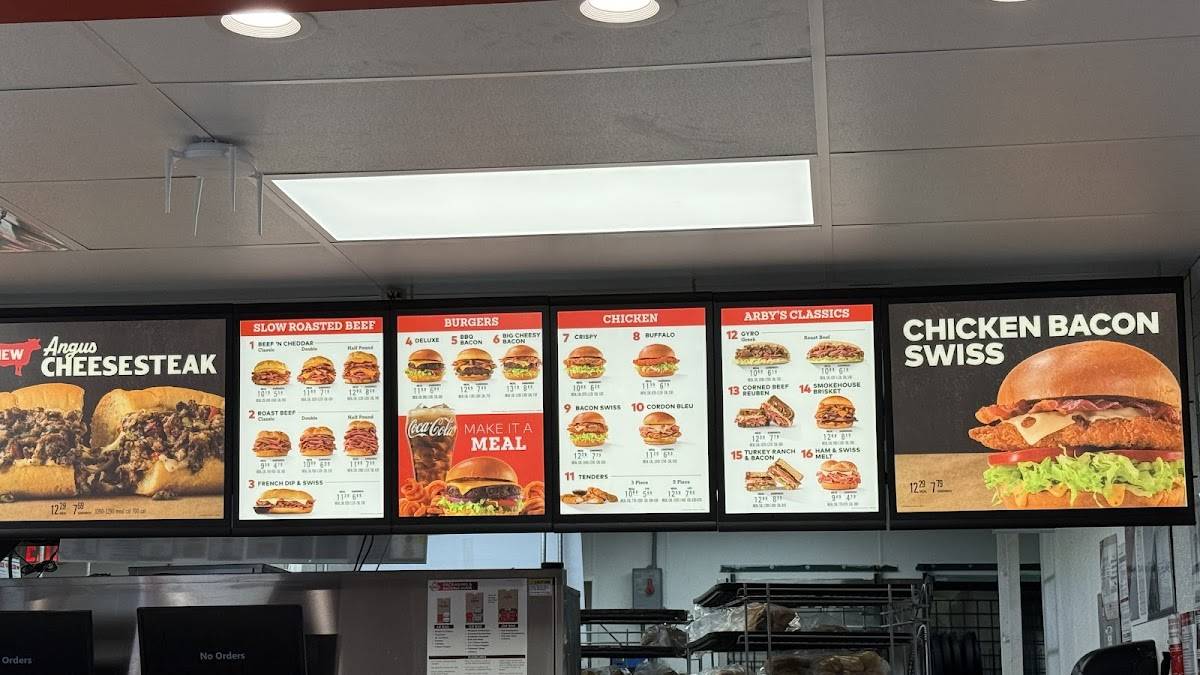 Arby's меню