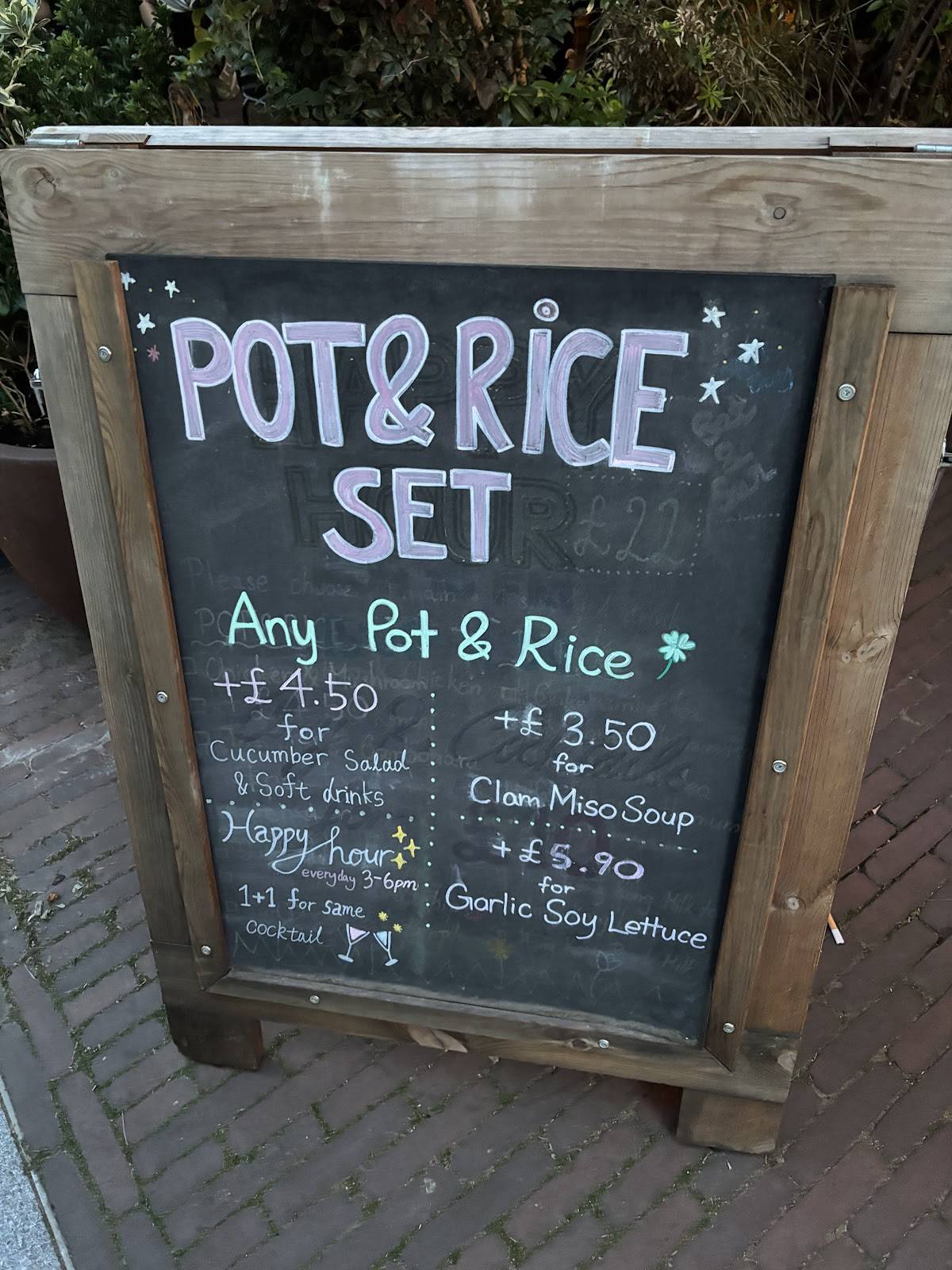Pot and Rice меню