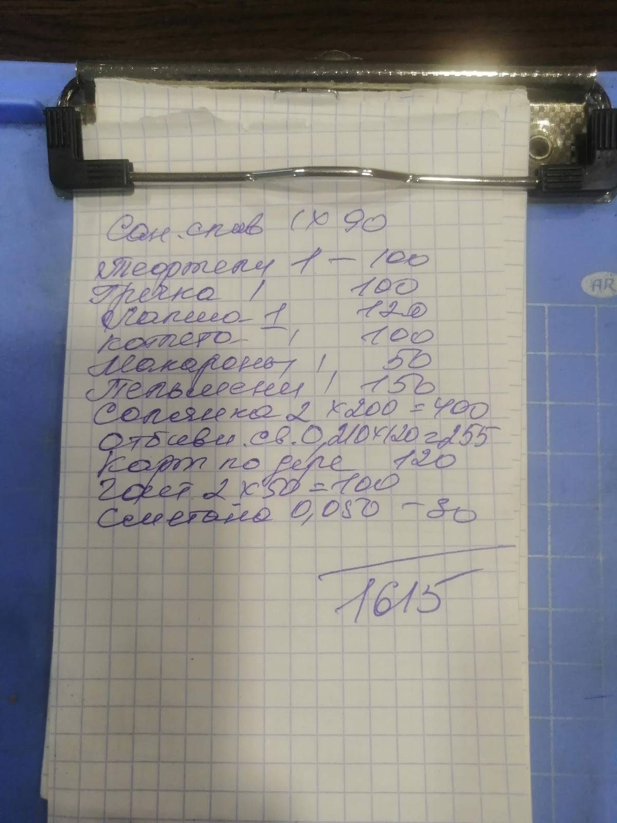 Причуда меню