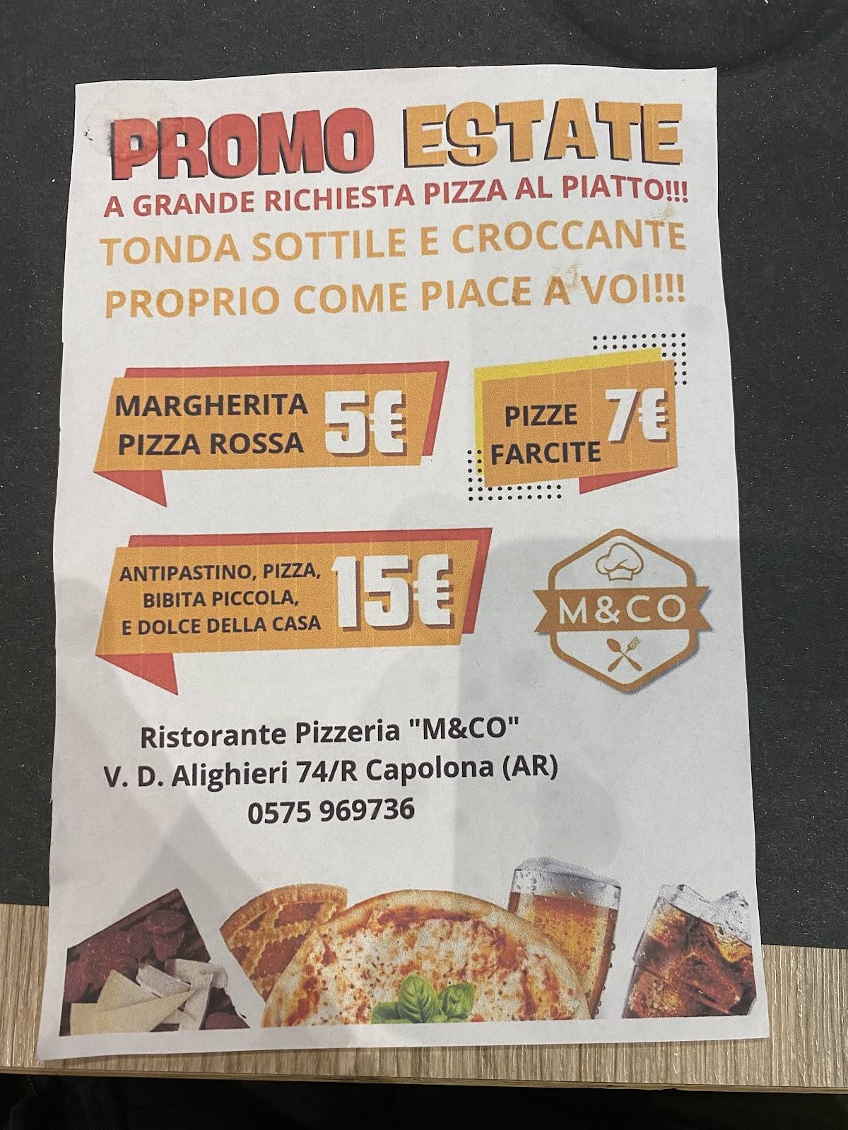 MECO Ristorante Pizzeria Bar меню