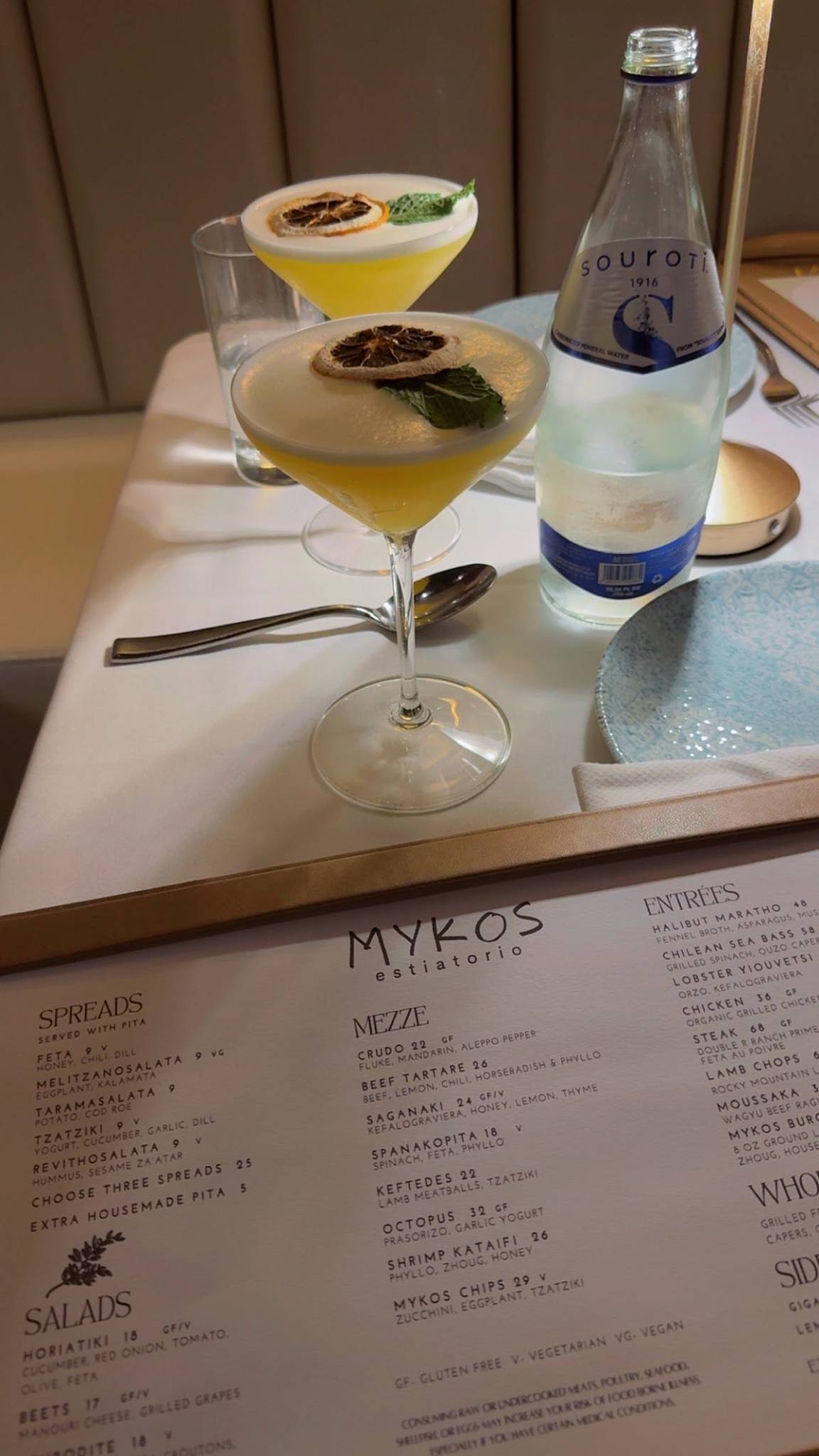 Mykos меню