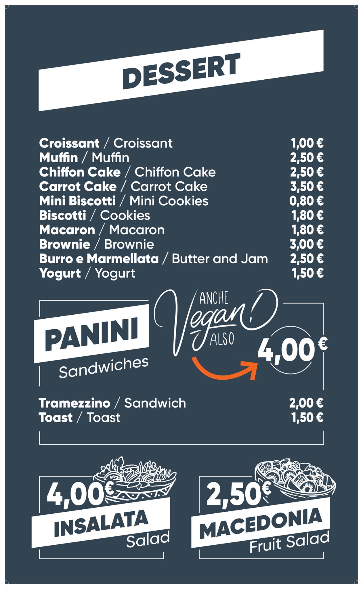 Wandercup меню