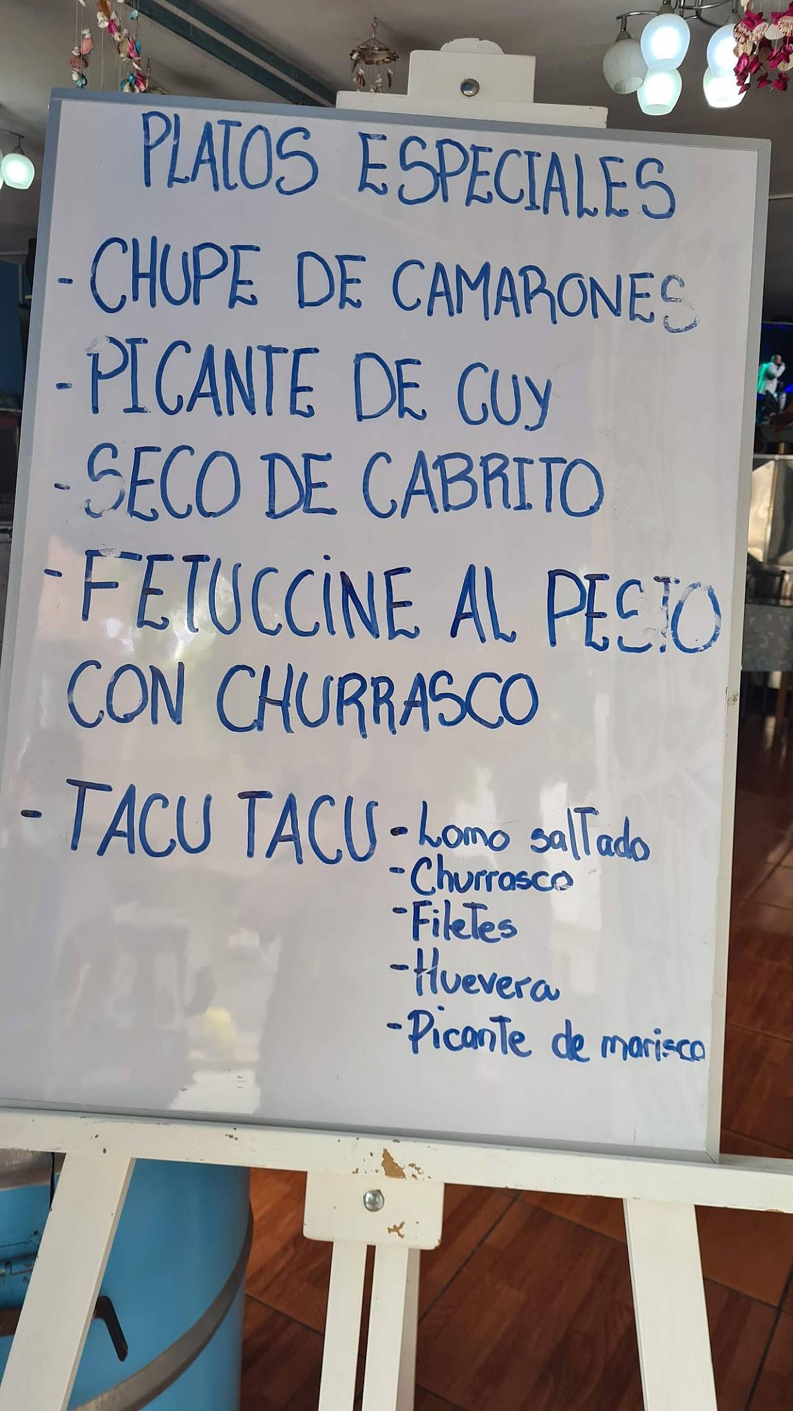 Punta Arena меню