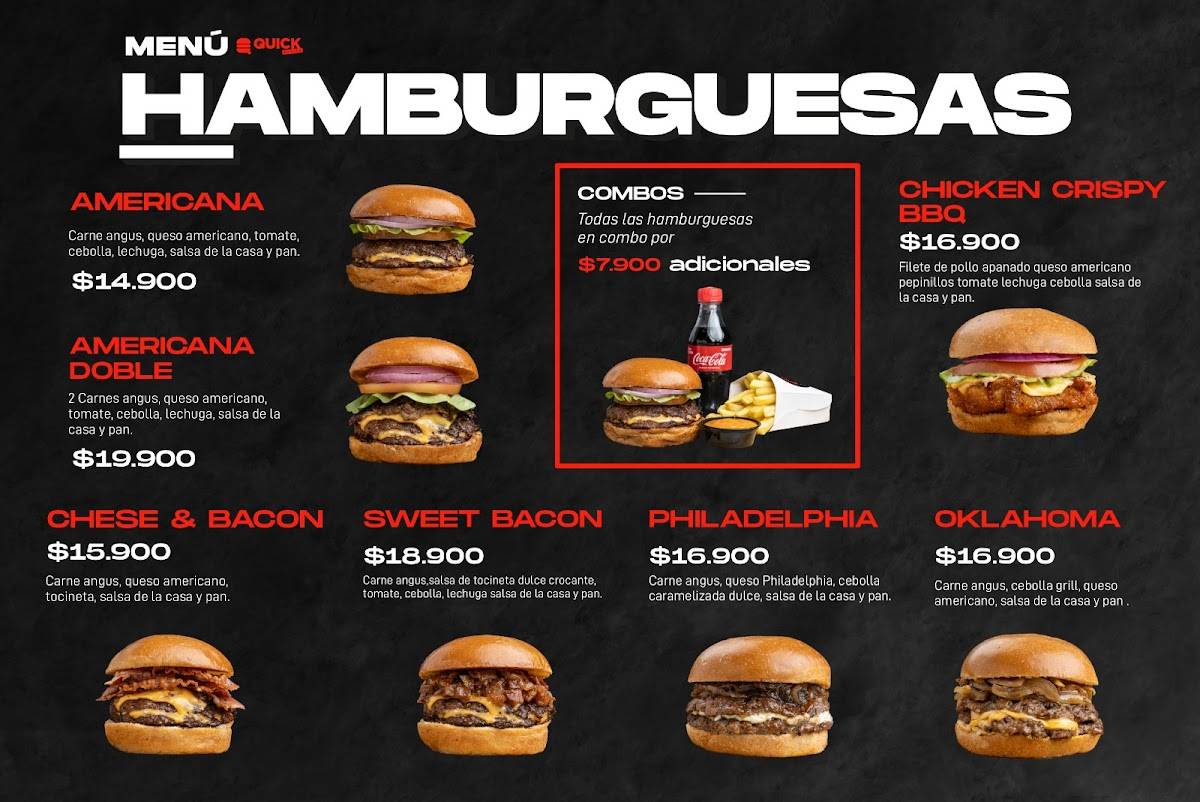 Quick Burger меню