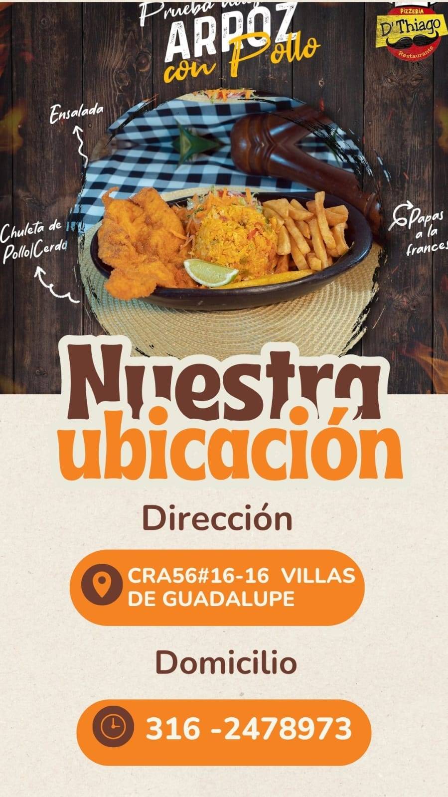 Restaurante Da Thiago меню