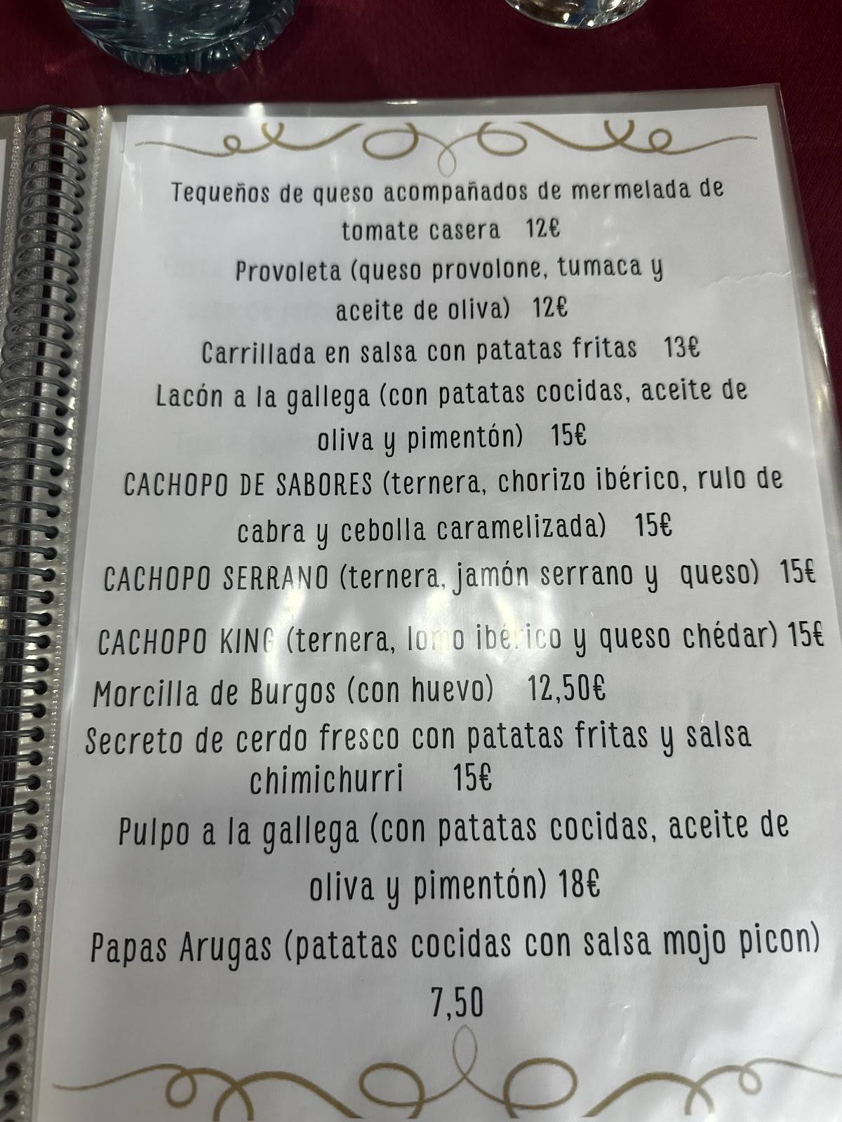 Avenida del Sabor Arganda меню
