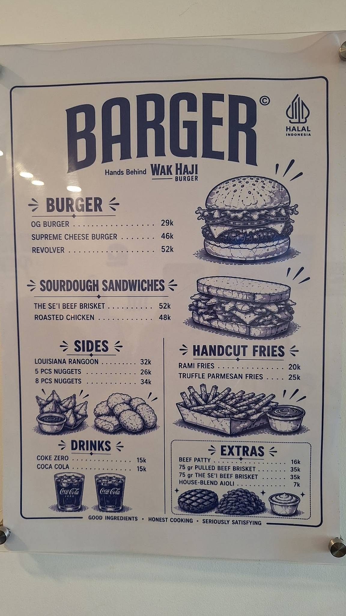 Barger меню