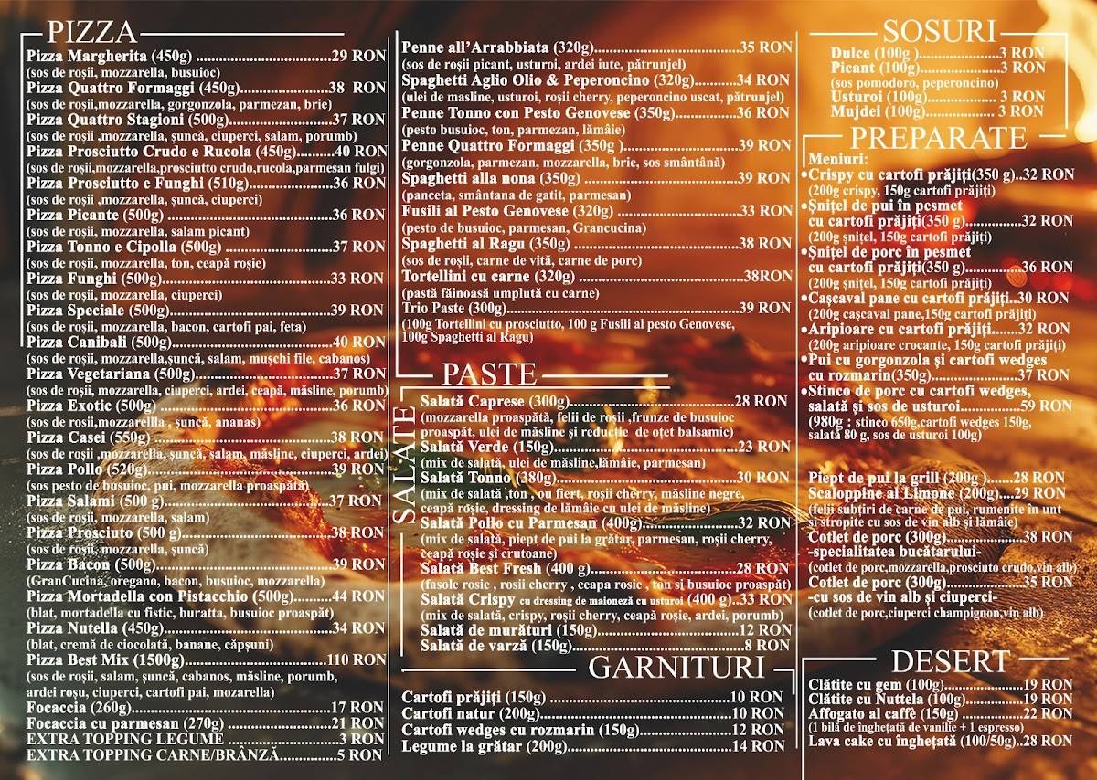 Best Pizza меню