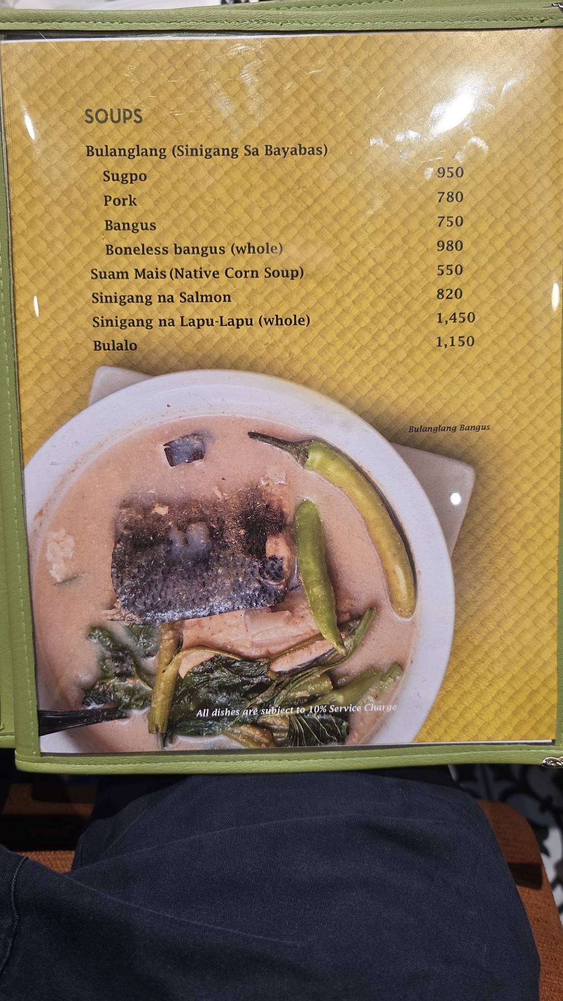 Binulo Clark меню