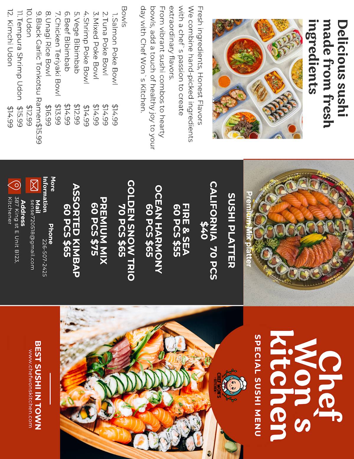 Chef Won`s Kitchen меню