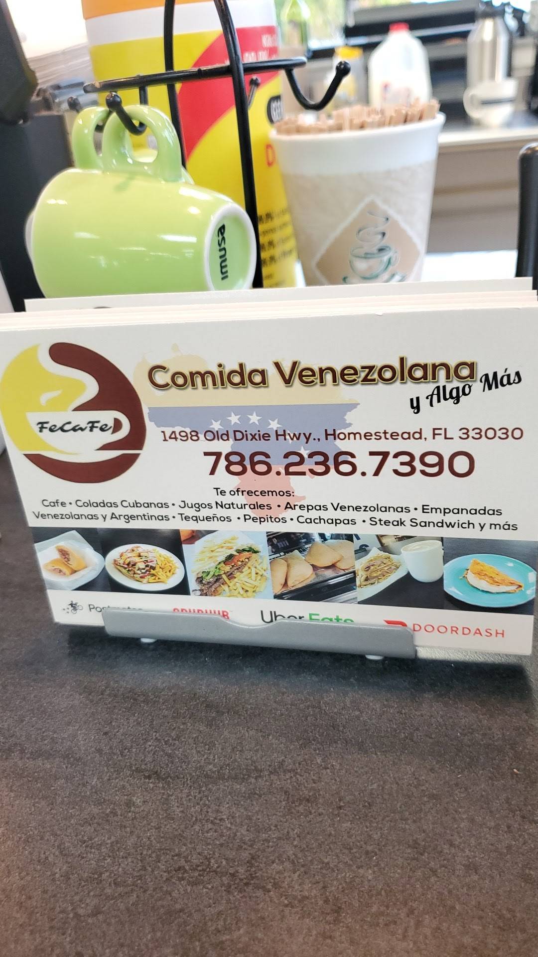 Fecafe - Restaurante Venezolano, cafeteria y mas. меню