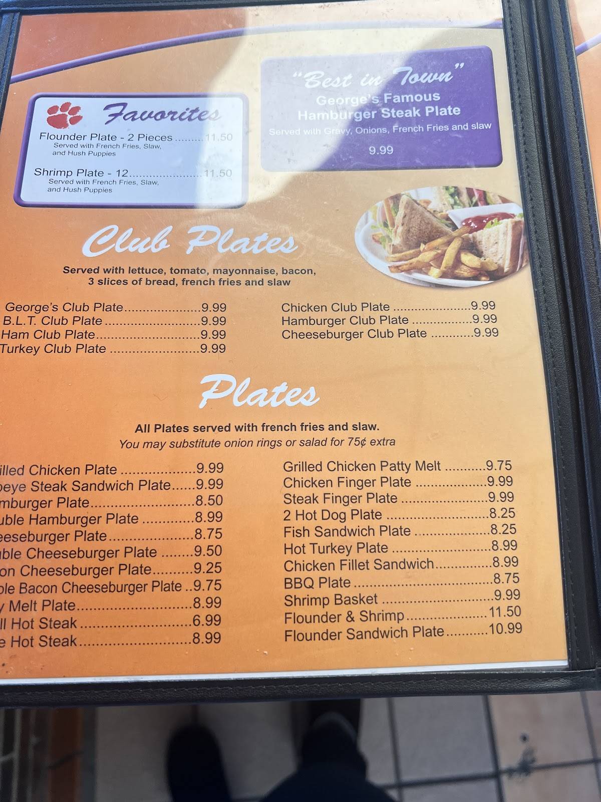 George's on Murray меню