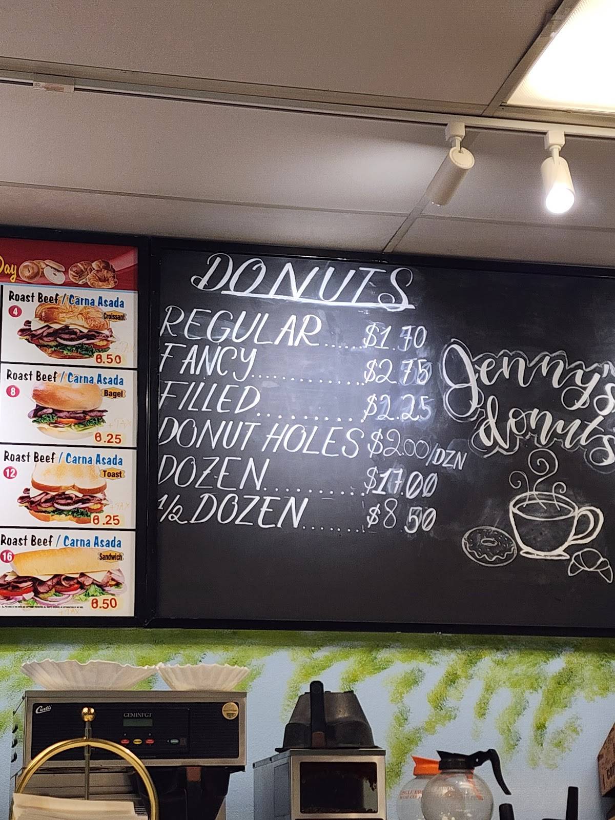 Jenny's Donuts меню