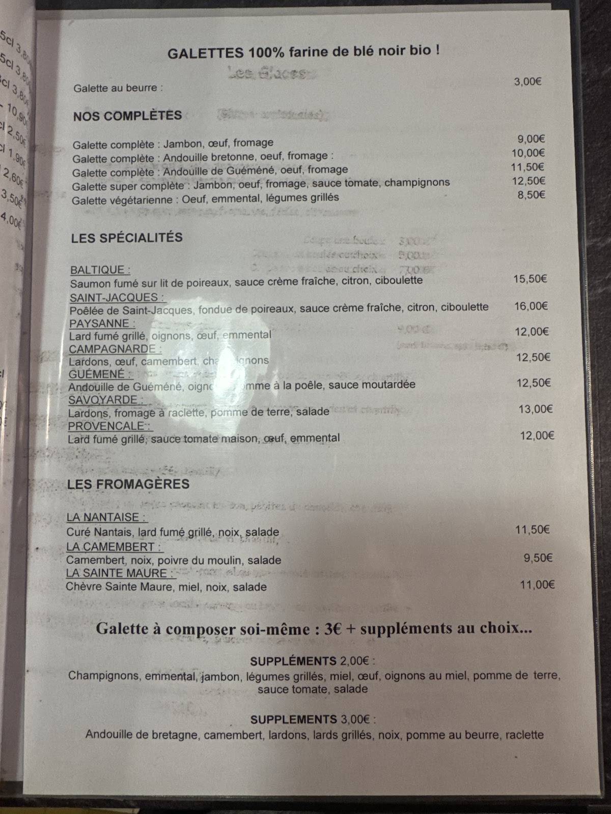 L'Amphore меню