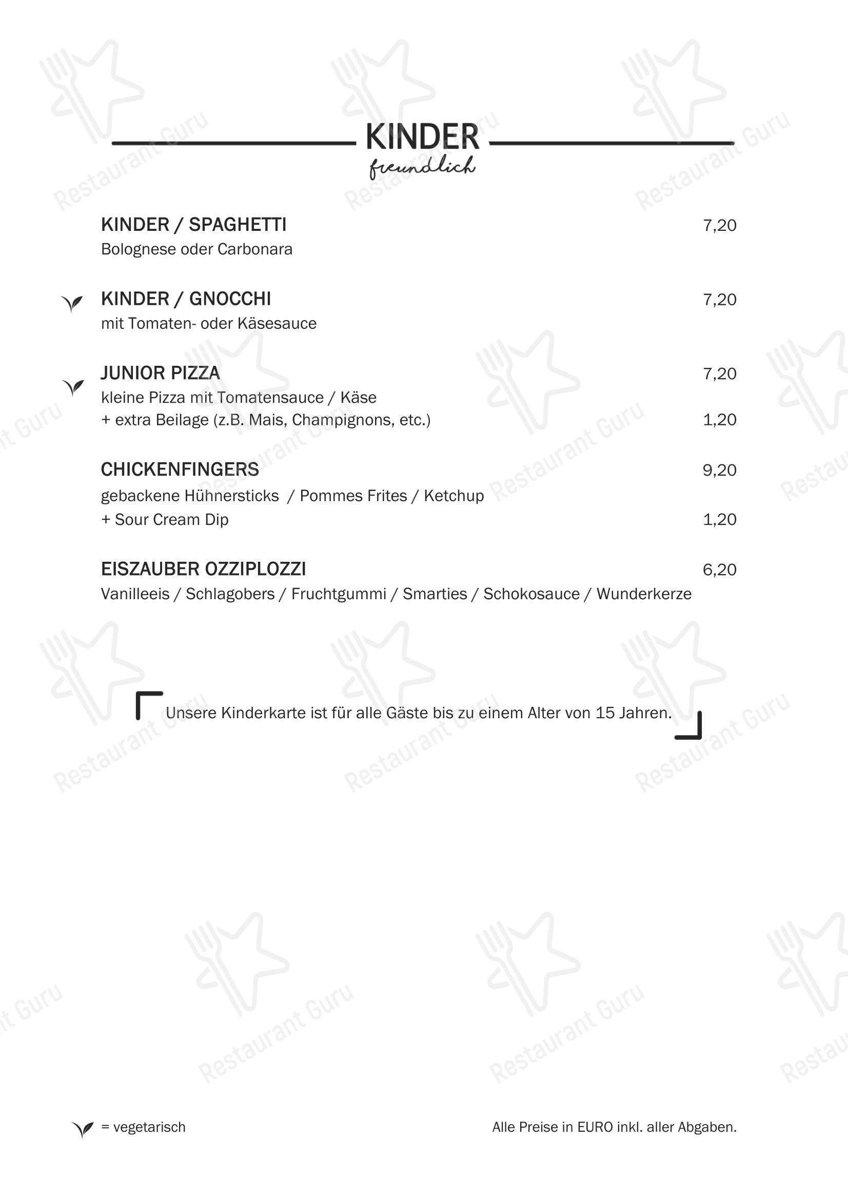 Restaurant Pasta в Мёдлинге - Меню напитков