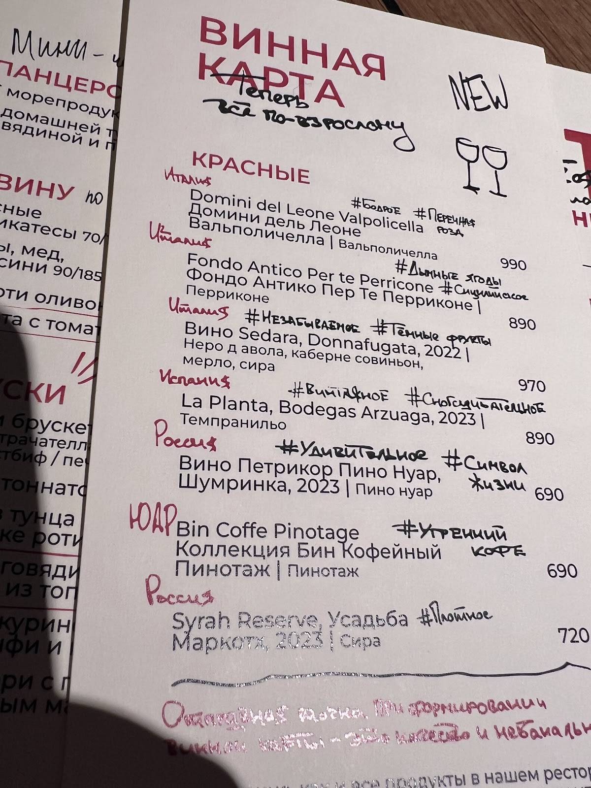Паста на Солянке меню
