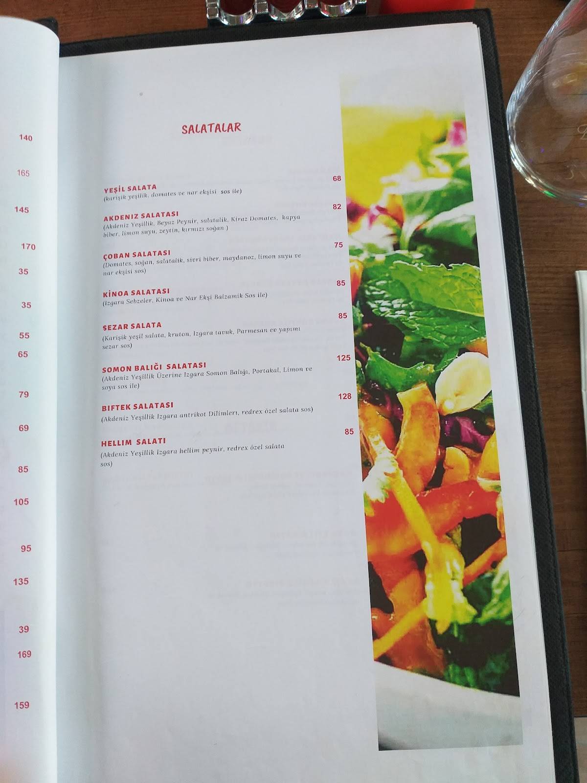 RedRex Restaurant меню