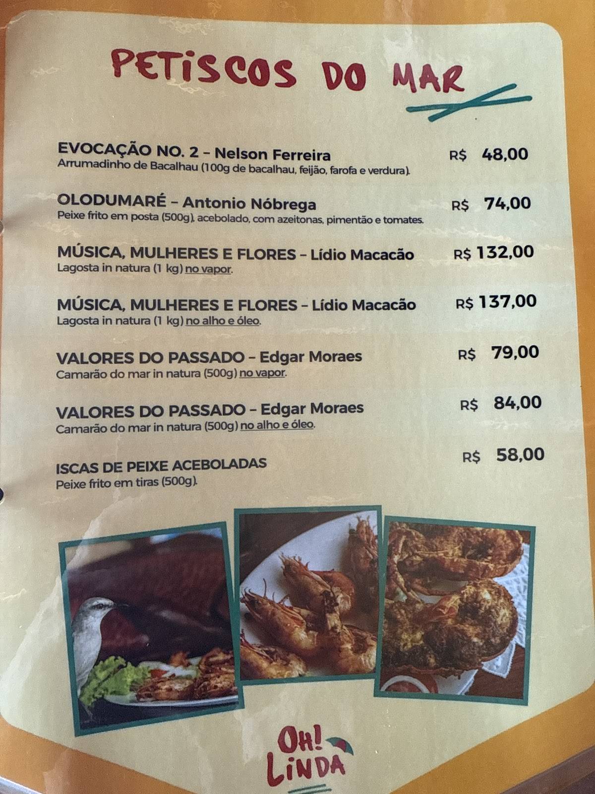Restaurante Rengaio меню