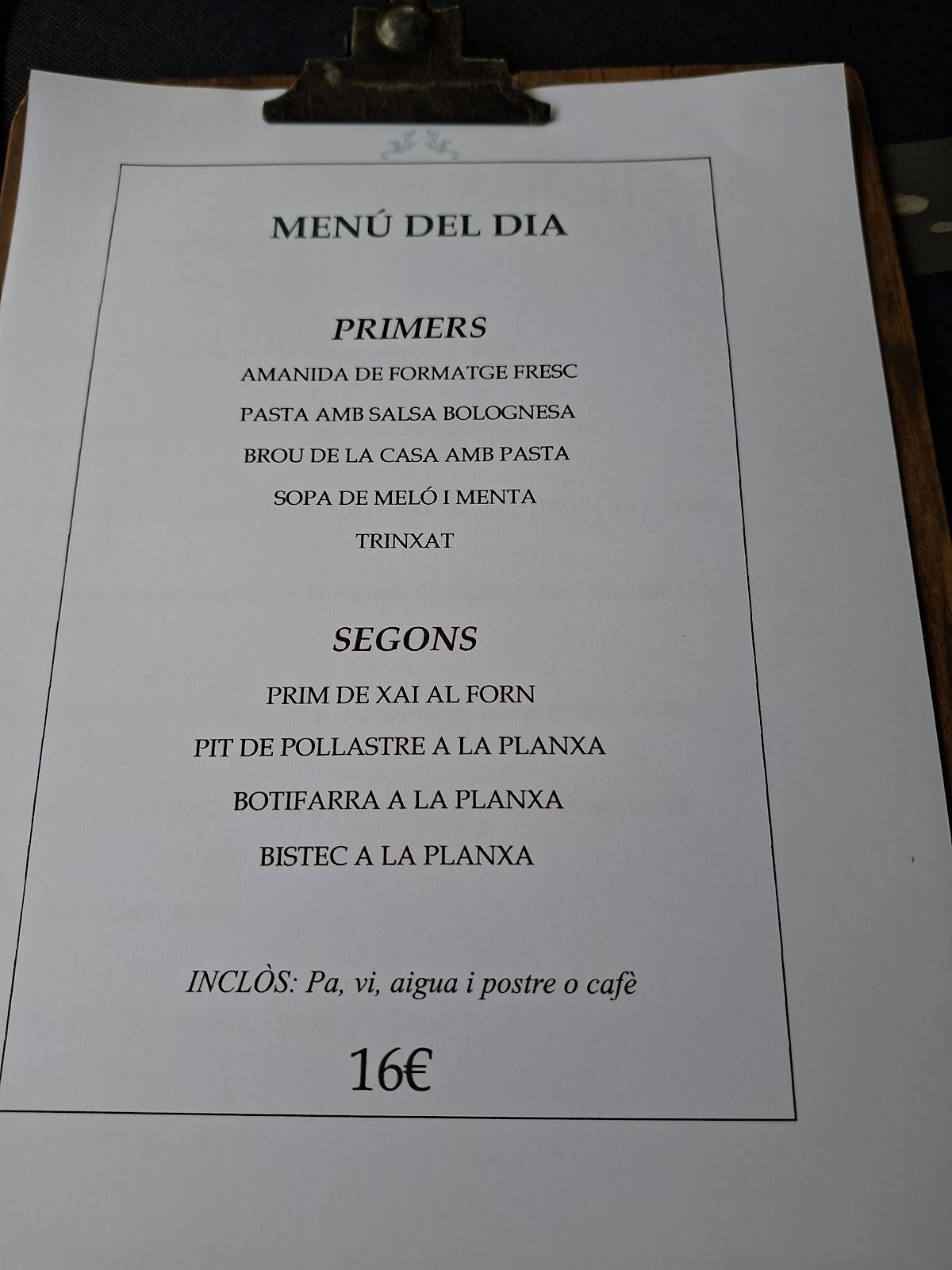 Restaurant Ruta 260 меню