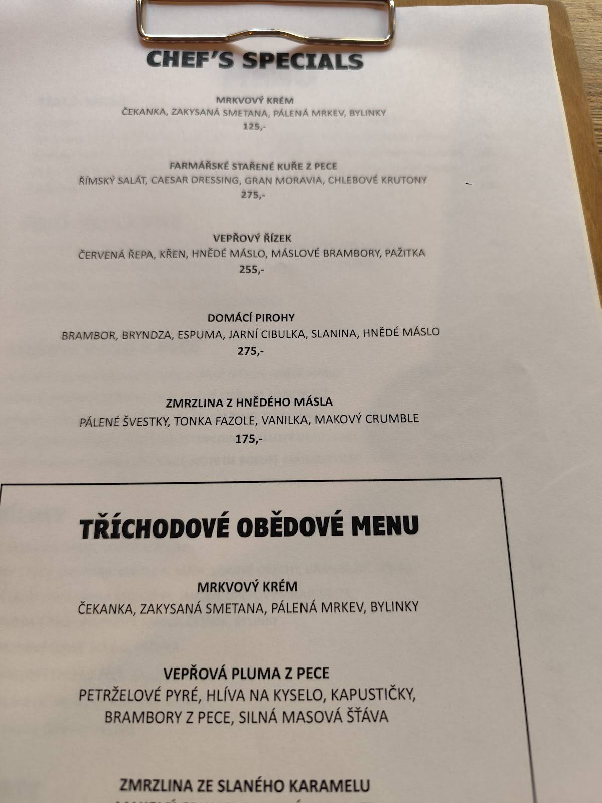 ŠTIPEC меню