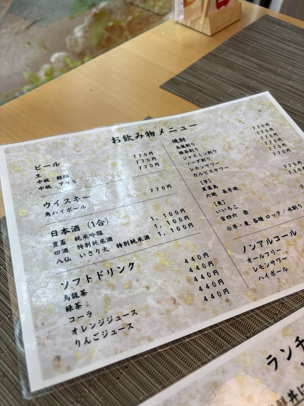 Sushi Ryujin меню