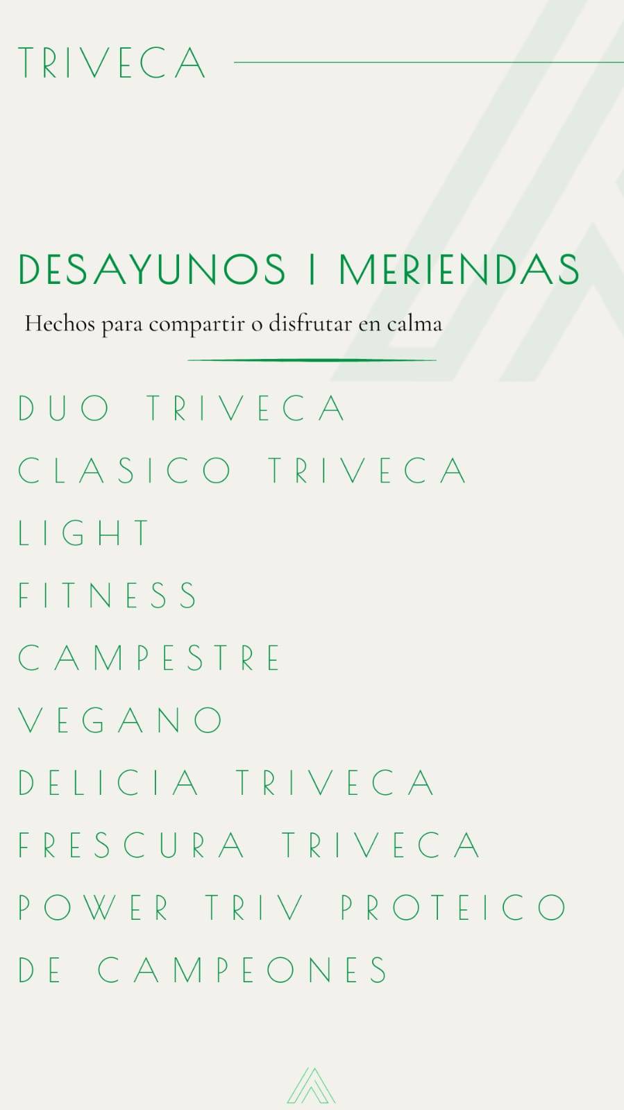 Triveca Rio Cuarto меню