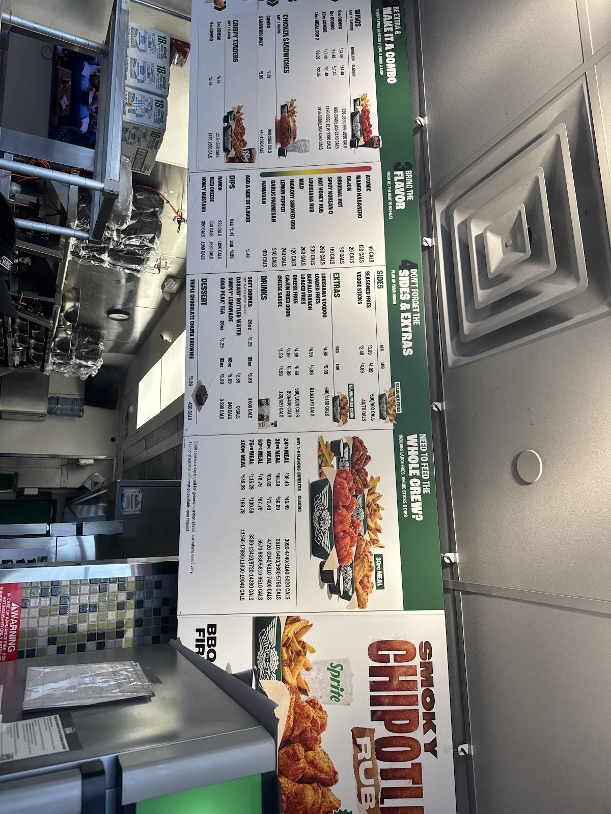 Wingstop меню