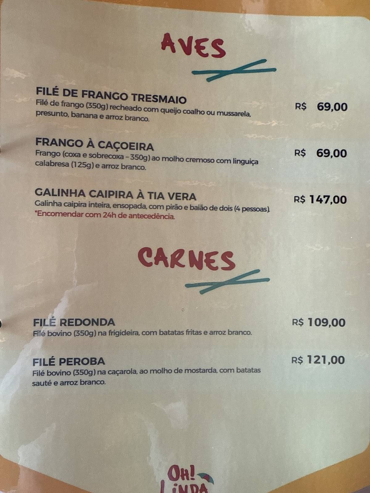 Restaurante Rengaio меню
