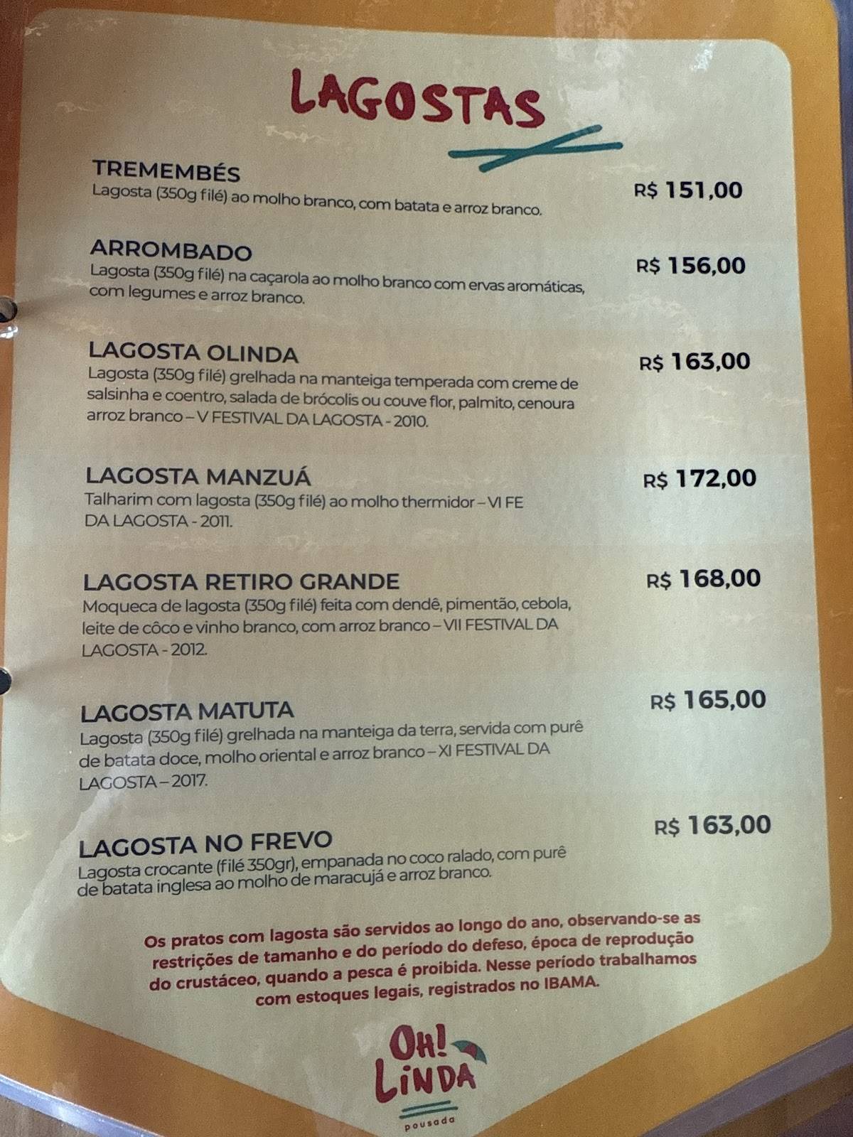 Restaurante Rengaio меню