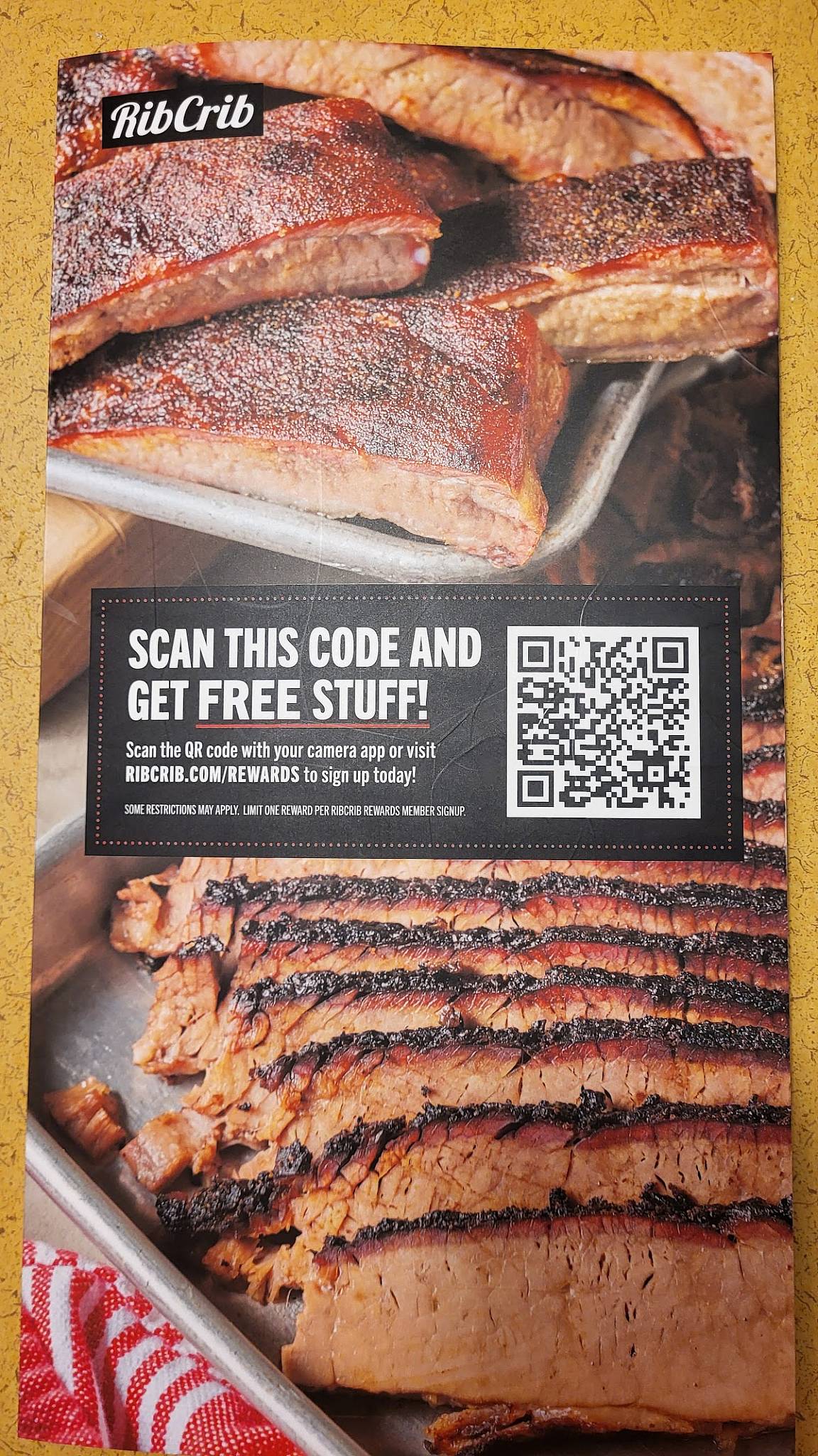 RibCrib BBQ меню