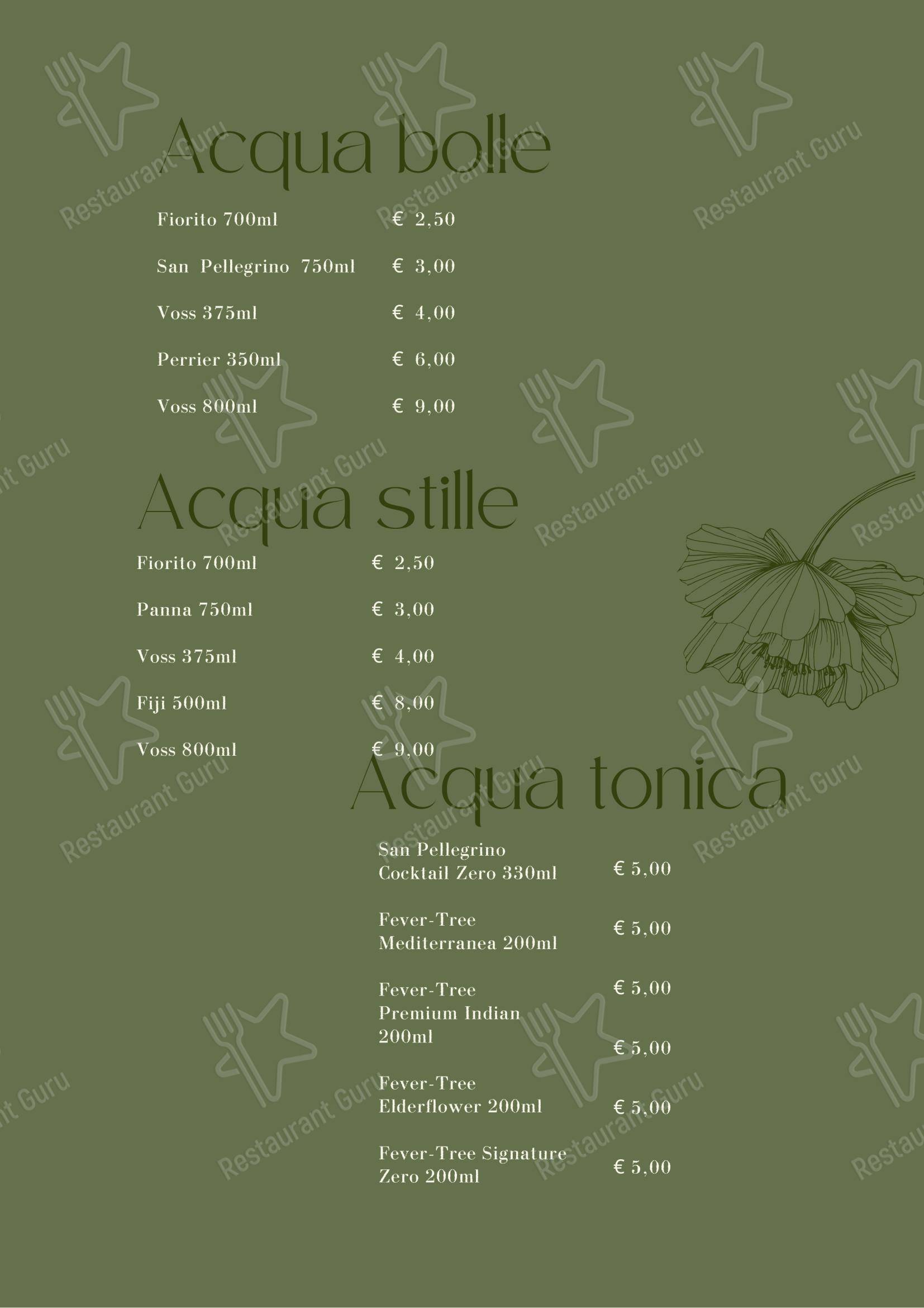 菜单 ресторана Ristorante Fiorito