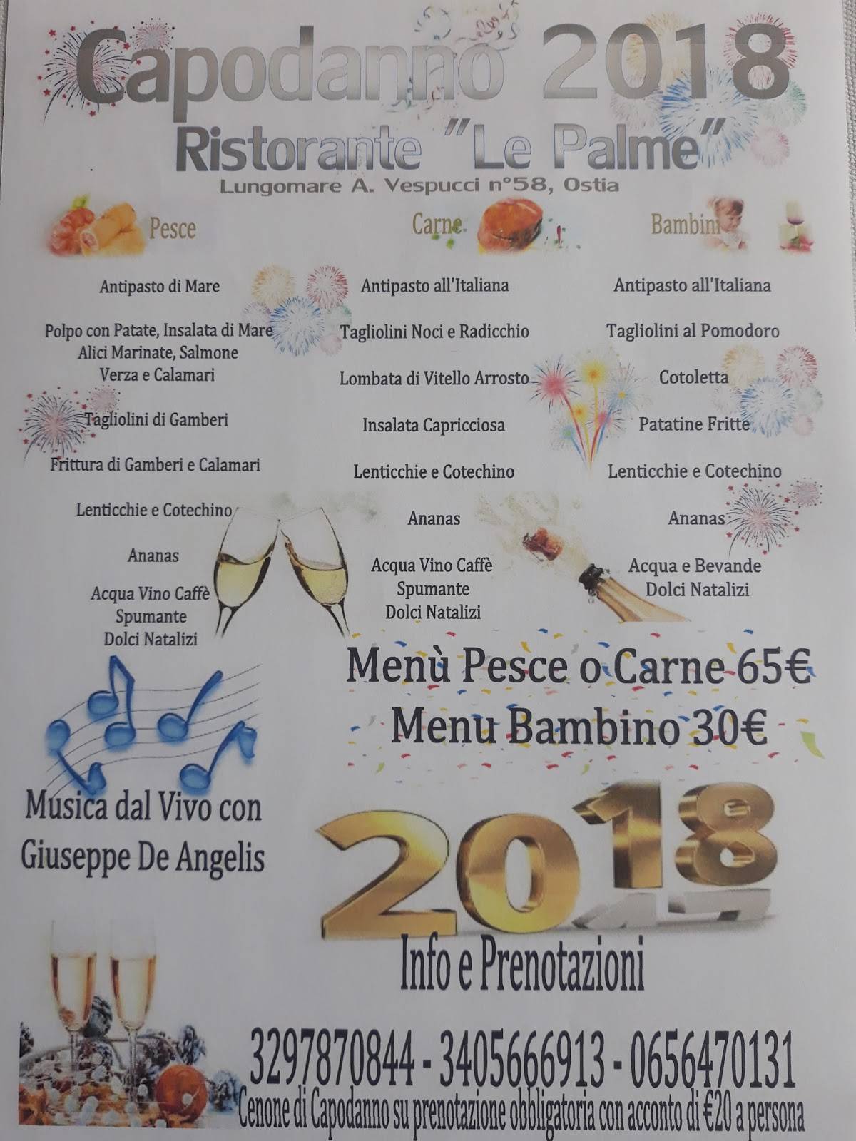 Ristorante Le Palme меню
