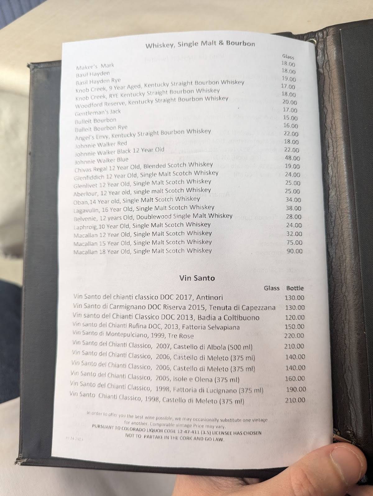 Rustico Ristorante меню