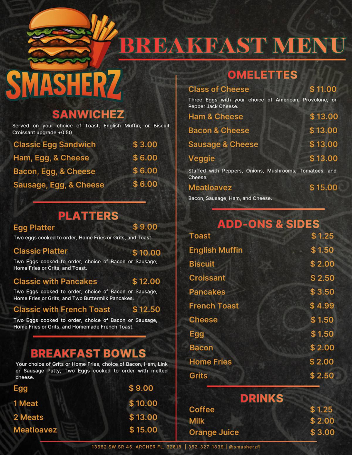 SMASHERZ меню