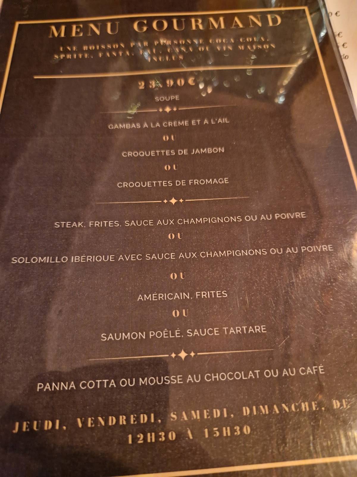 Sabor Belga Restaurante меню