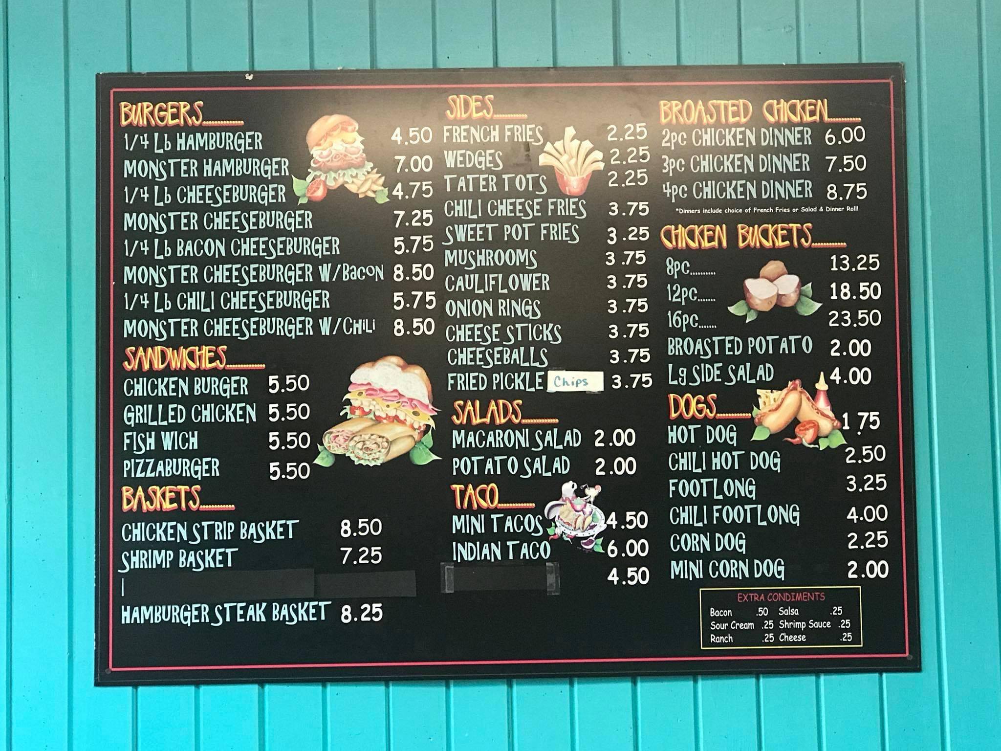 Sal's Drive Inn меню