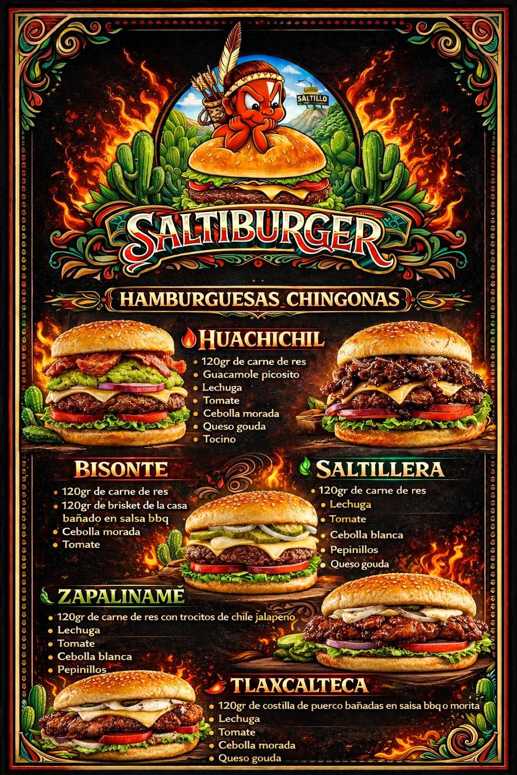 Saltiburger меню