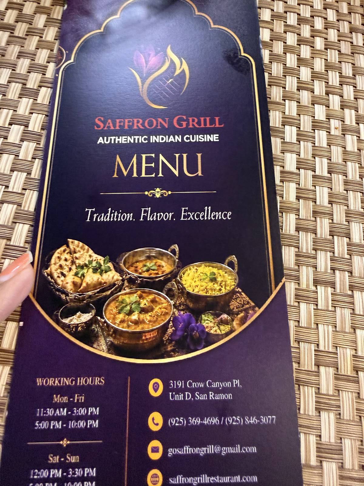 Saffron Grill меню