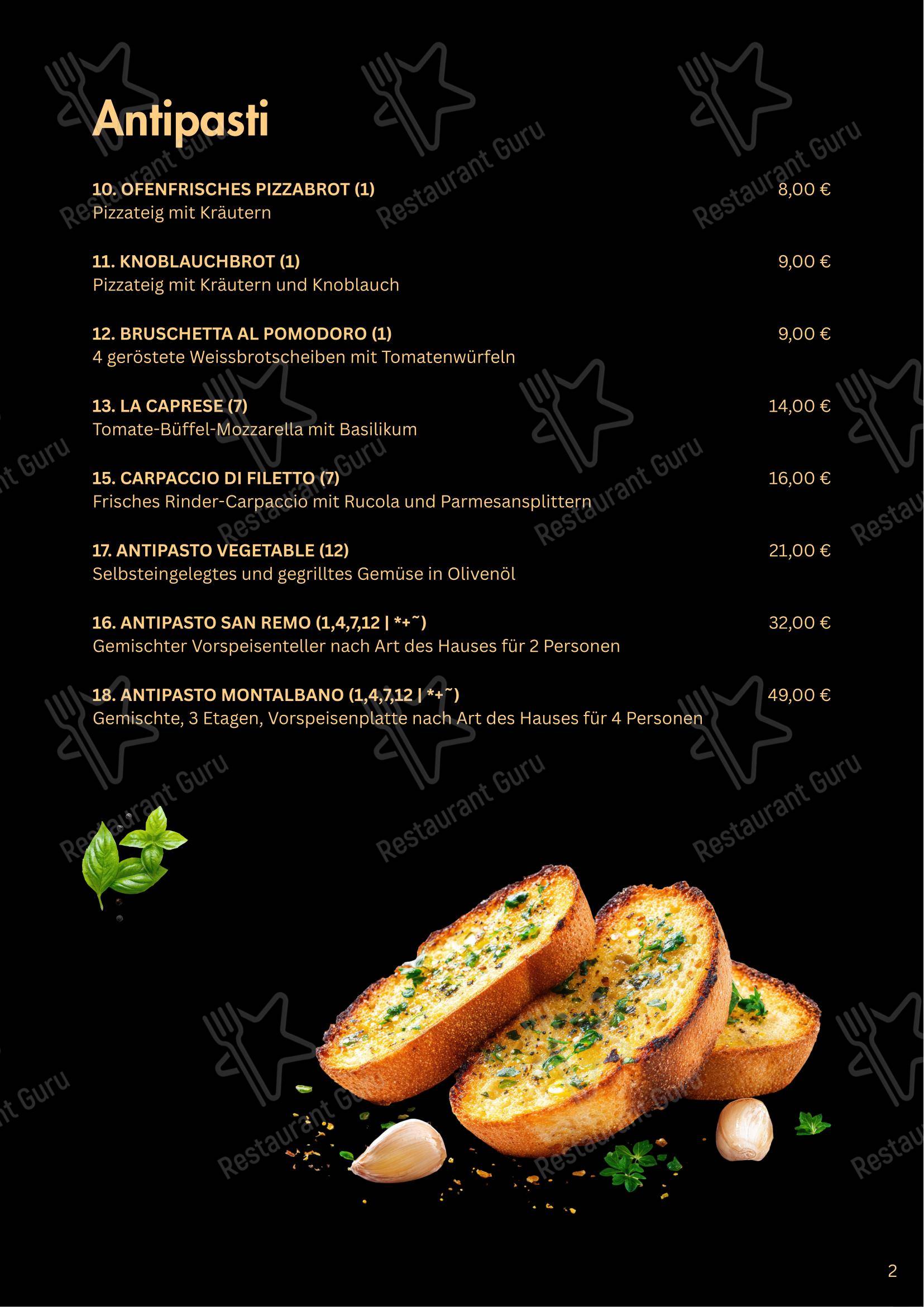 San Remo Eiscafé, Pizzeria und Restaurant - Rerik в Рерике - Меню напитков