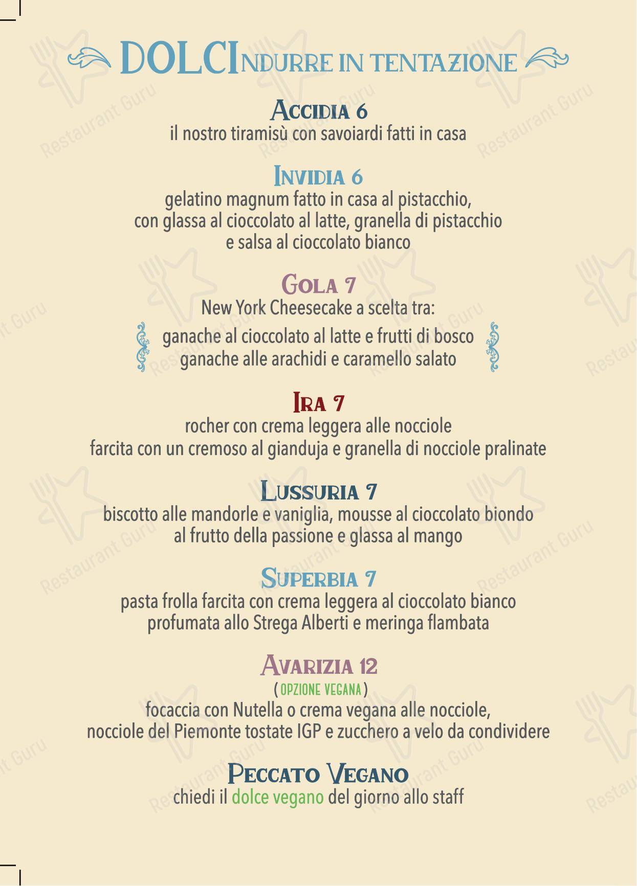 Santa Pizza Roma Pizzeria Romana Talenti в Риме - Основное меню
