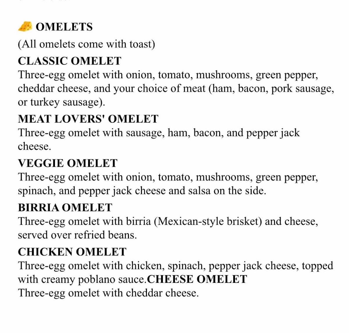 Scrambled Eggs Restaurant меню