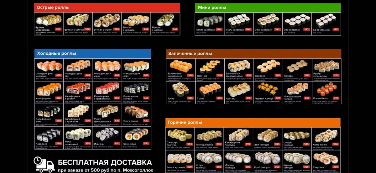 Шеф Повар меню