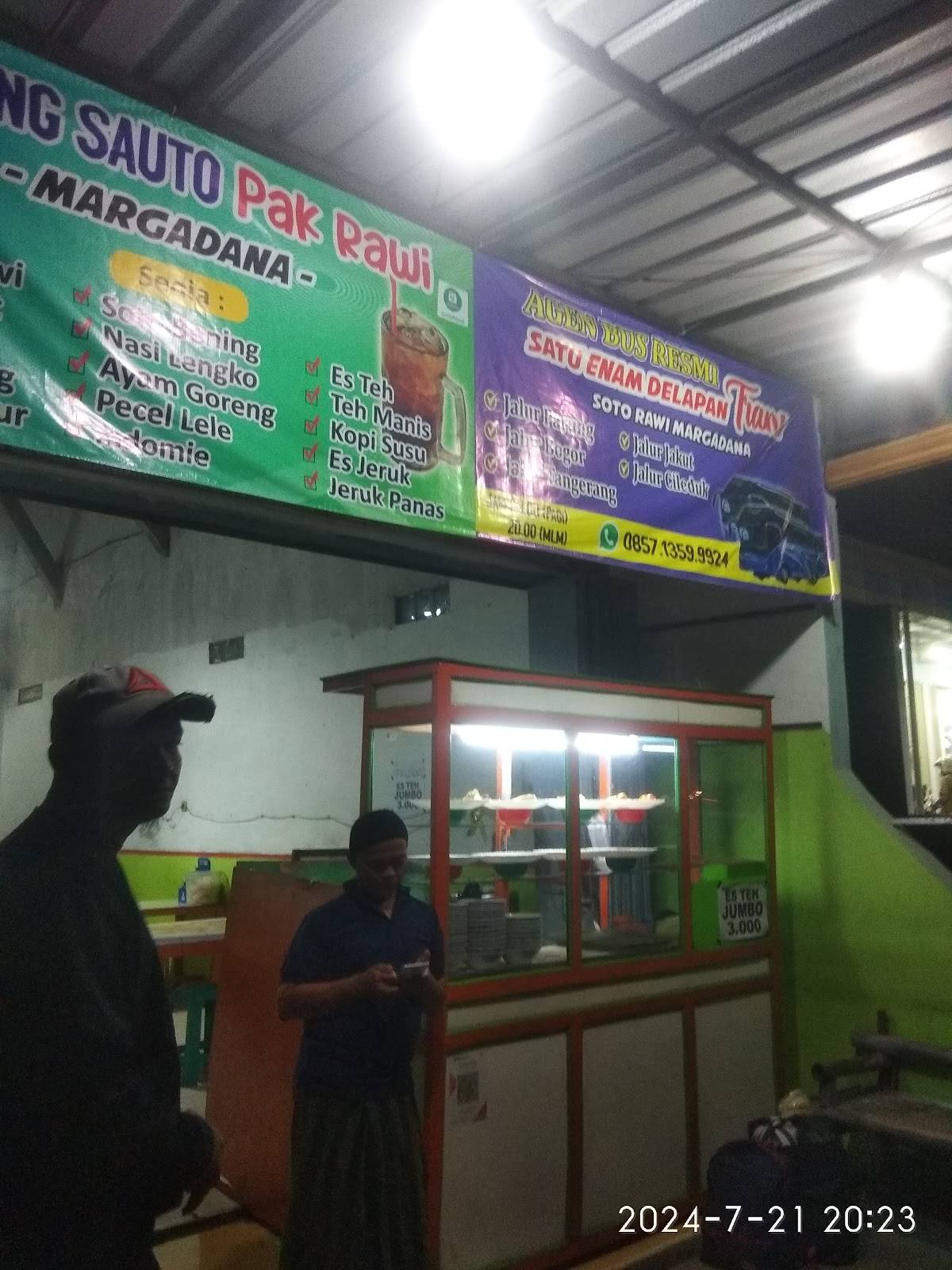 Soto Pak Rawi dan agen 168 меню