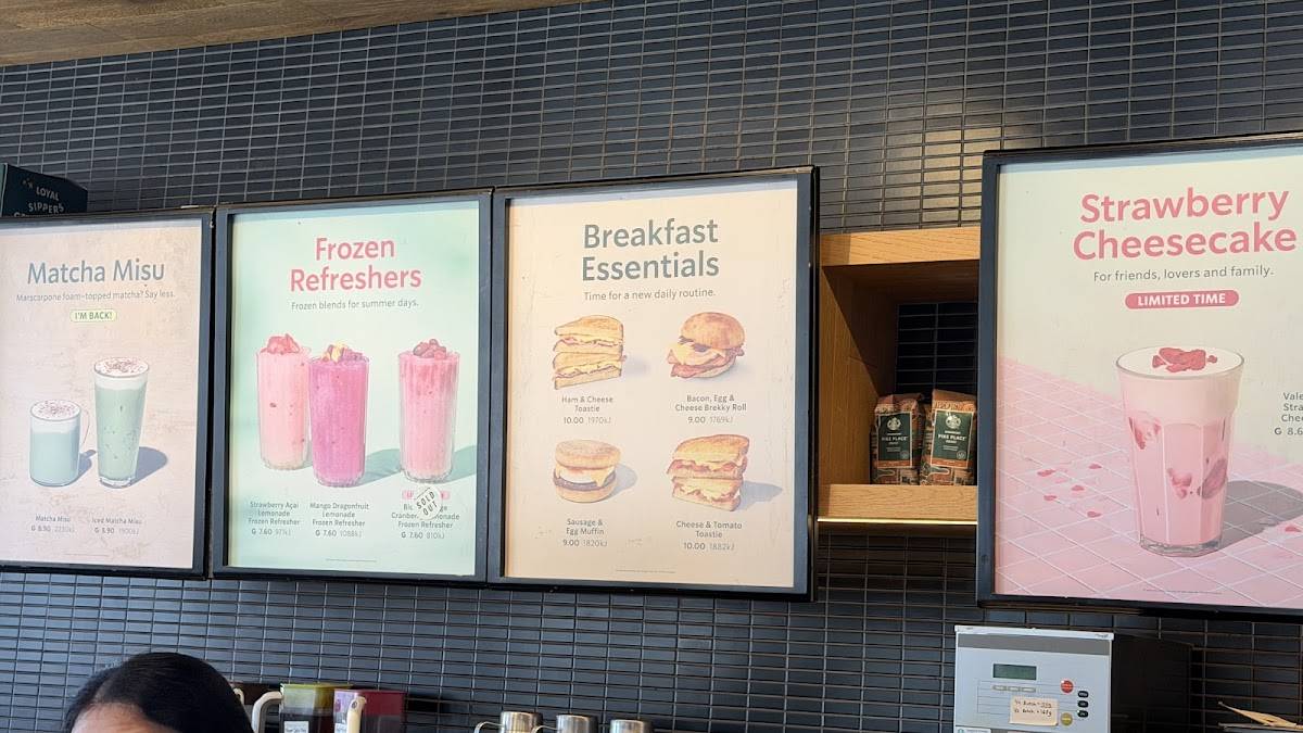Starbucks Manly меню