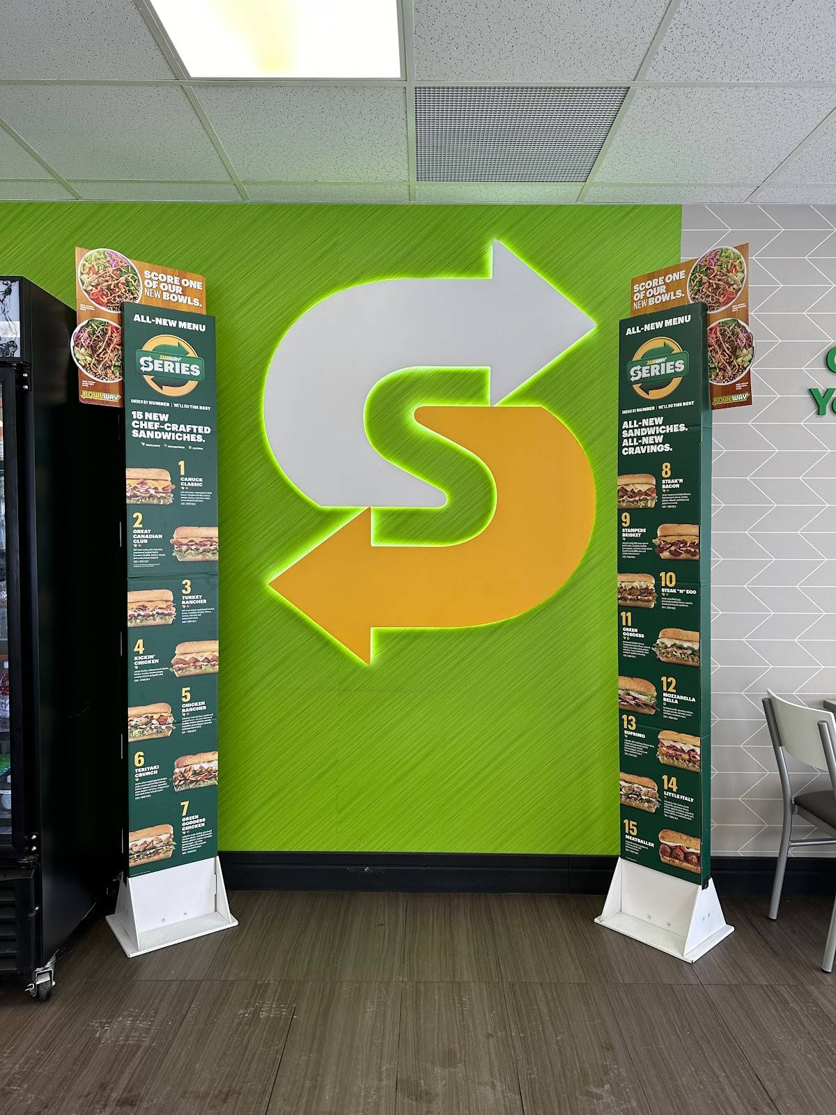 Subway меню