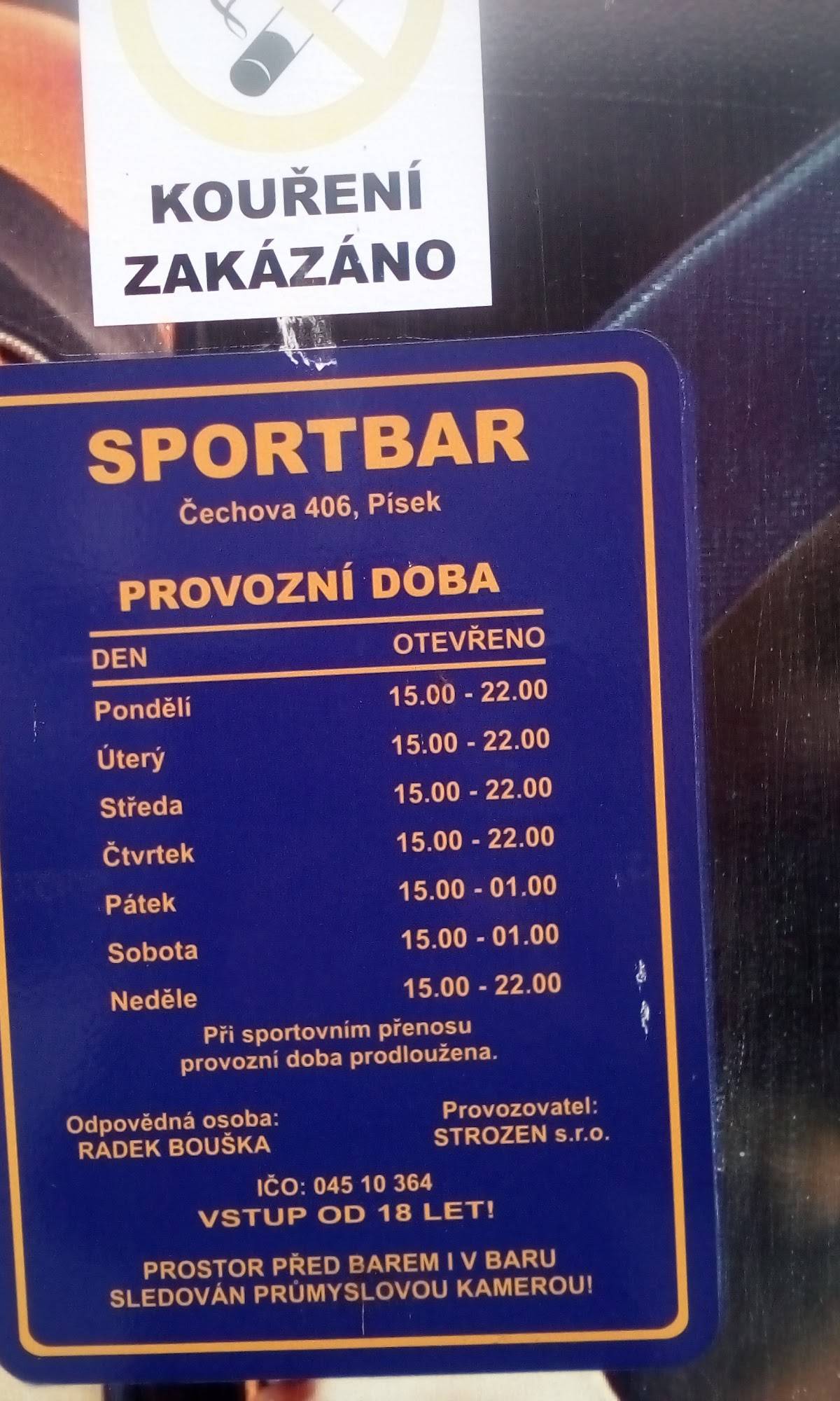 TIP SPORT BAR меню