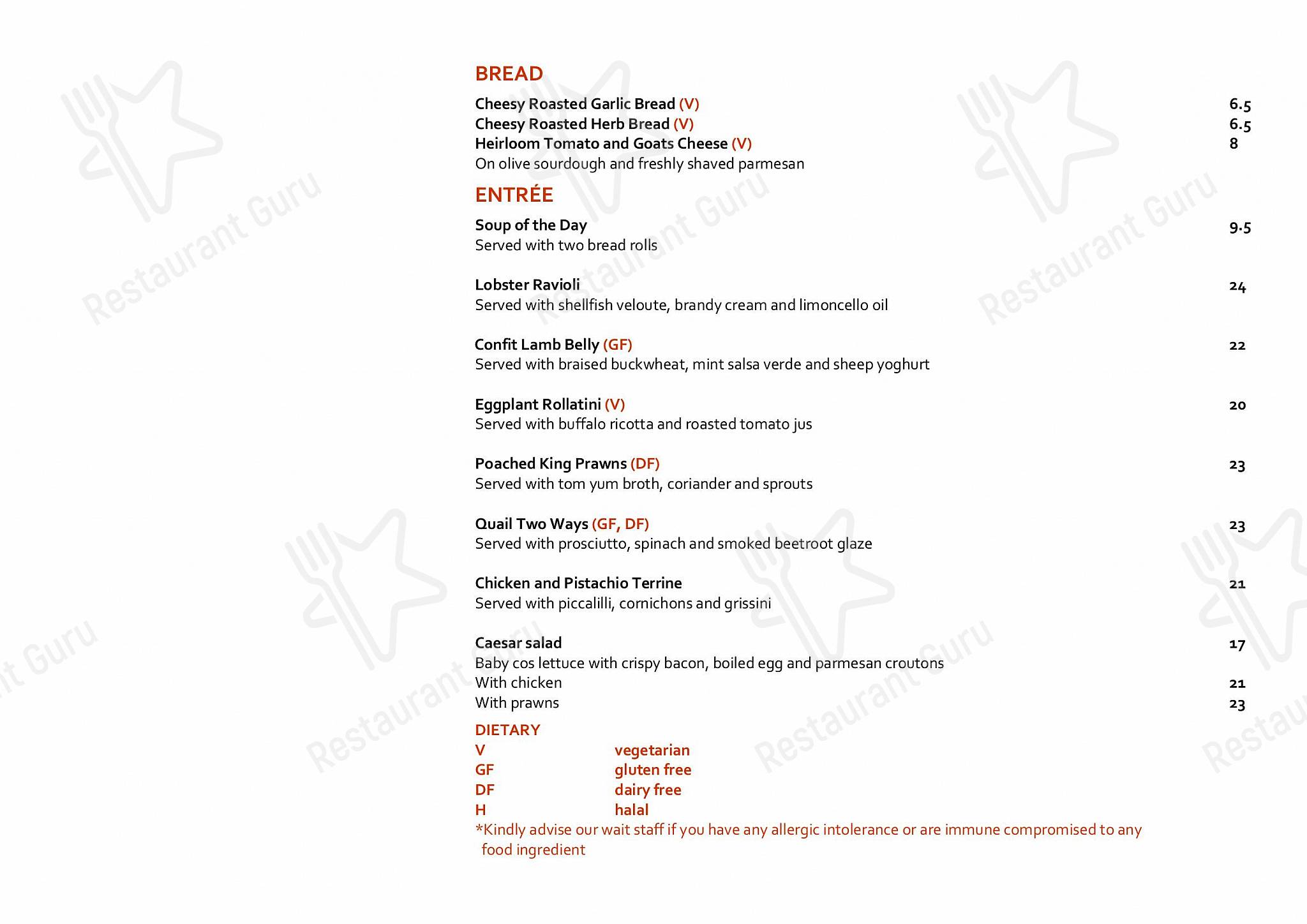 At Home Catering Menu паба и бара BAR30 & Bistro Parramatta